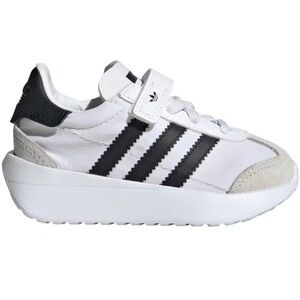 Adidas Kids White and Black Striped Sneakers size 10k 10T unisex NEW - NWT